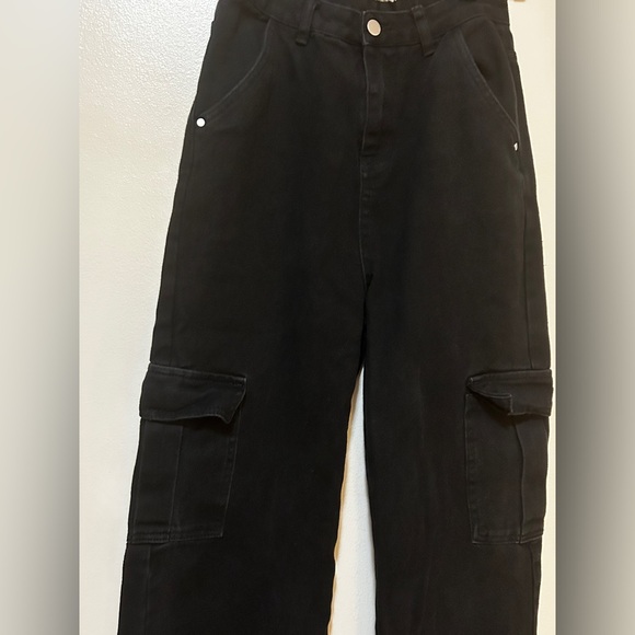 Black Cargo Pants - Picture 3 of 13